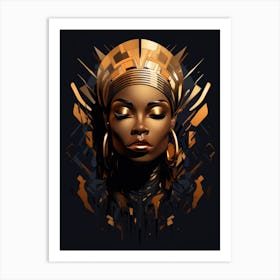 Afro-American Woman 19 Art Print