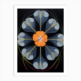 Flax Flower 3 Hilma Af Klint Inspired Flower Illustration Art Print