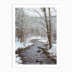 Upstate New York Snow XII on Film Art Print
