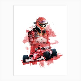 Michael Schumacher F1 Art Print