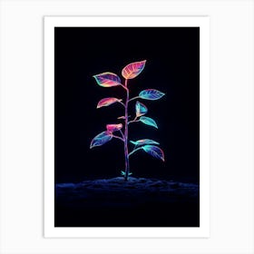 Neon Plant 35 Art Print