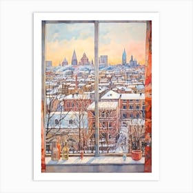 Winter Cityscape Chicago Usa 1 Art Print