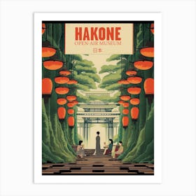 Hakone Open Air Museum, Japan Vintage Travel Art 1 Poster Art Print