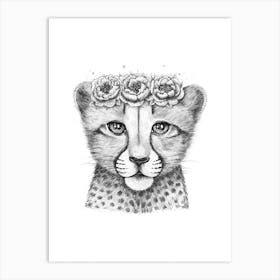 Cheetah Cub Art Print