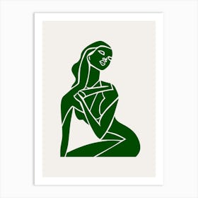 Abstract Green Figure 1 Art Print