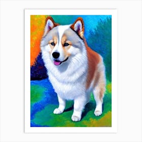 Finnish Lapphund 2 Fauvist Style Dog Art Print