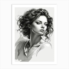 Portrait Of A Woman 9 Art Print