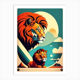 Lions In The Sky Art Print