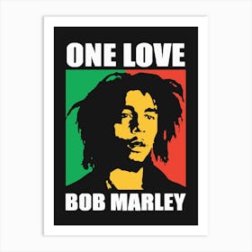 One Love Bob Marley 1 Art Print