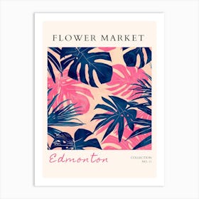 Flower Market Edmonton Art Print