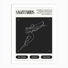 Sagittarius Zodiac Sign Art Print