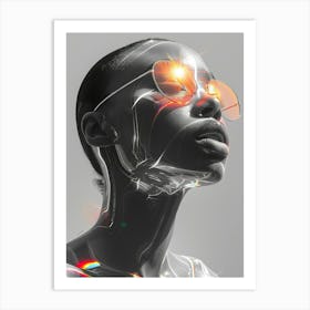 Woman With Sunglasses Art Print