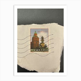 Postage Stamp Of Poland 1 Art Print