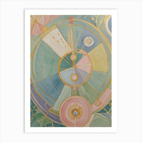 Pastel Abstract In Colour Art Print