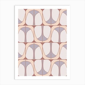 Romantic Deco Mixed Tiles Art Print