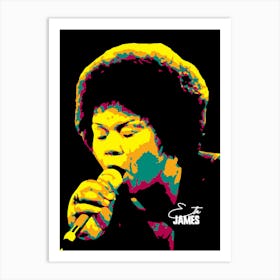 Etta James Portrait Blues Singer Music Legend Poster