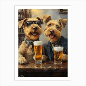 Sophisticated Terriers 6 Art Print