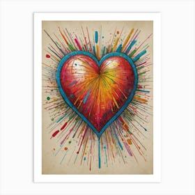 Heart Of Love 3 Art Print