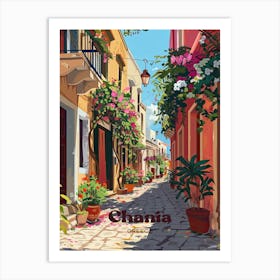 Chania Greece Beautiful Art Illustration Art Print