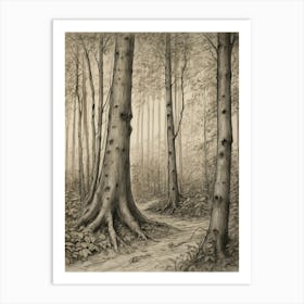 Forest Path Art Print