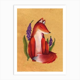 Red Fox Spirit Animal Art Print