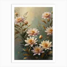 Dahlias 5 Art Print