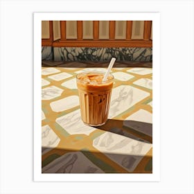 Iced Latte 2 Art Print