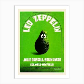 Led Zeppelin Avocado, Randy Tuten, Peter Pynchon Art Print