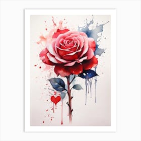 Rose Painting 1 Art Print