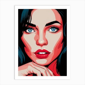 Pop Portrait Of A Woman Art Print