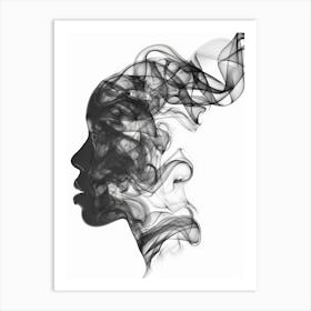 Silhouette Of A Woman 25 Art Print