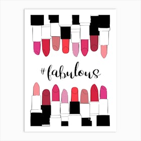 Fabulous Lipsticks Art Print