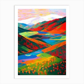 Hemis National Park 1 India Abstract Colourful Art Print