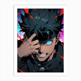 Satoru Gojo Jujutsu Kaisen Anime Manga Art Print