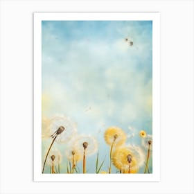 Dandelion In The Wind Art Print