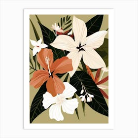 Tropical Flowers 12 Art Print