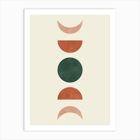 Moon phases 1 Art Print