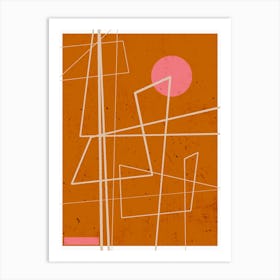 Angular Lines No 10 Art Print