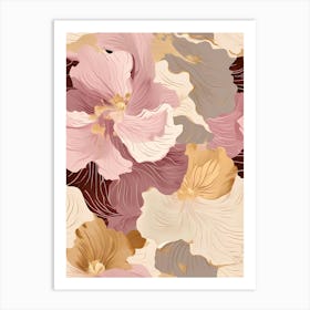 Seamless Floral Pattern 50 Art Print