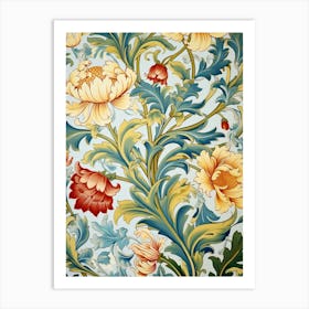 Floral Wallpaper 215 Art Print