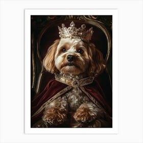 Queen Cavapoo Art Print