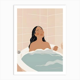 Bathing Woman Art Print