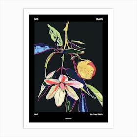 No Rain No Flowers Poster Bergamot 2 Art Print