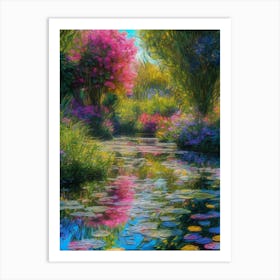 Water Lily Garden Art Print