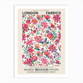 Poster Flower Luxe London Fabrics Floral Pattern 4 Art Print