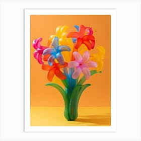 Dreamy Inflatable Flowers Monkey Orchid 1 Art Print
