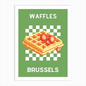 Waffles Brussels Kitchen Print Art Print