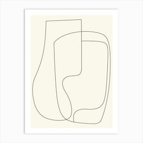 Abstract Line Drawing Art Print