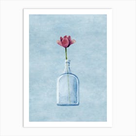 Tulip In A Bottle Art Print