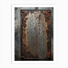 Rusty Metal Plate 2 Art Print